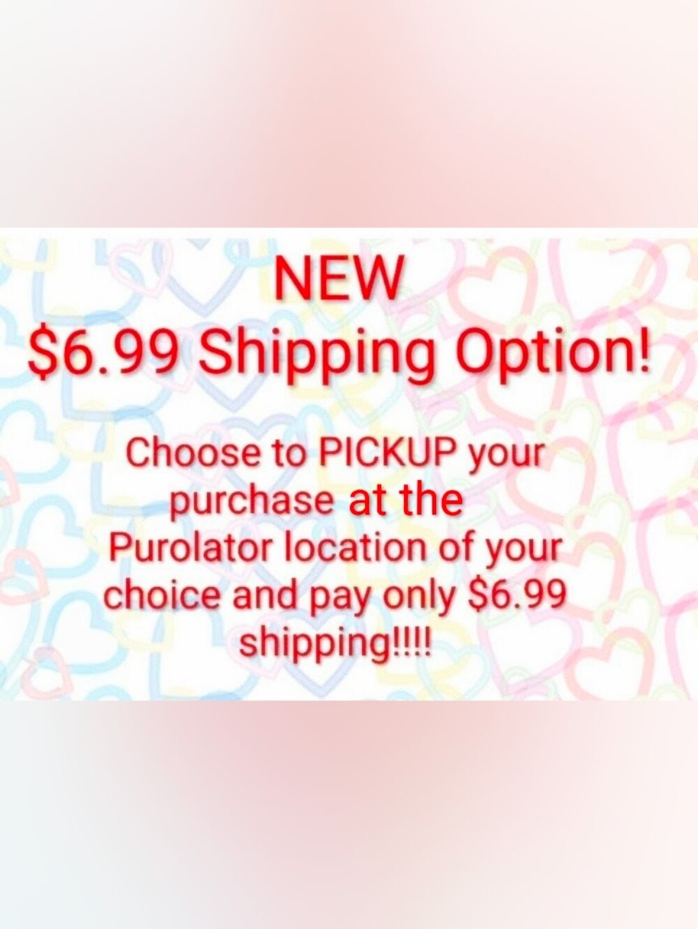 NEW $6.99 Shipping Option